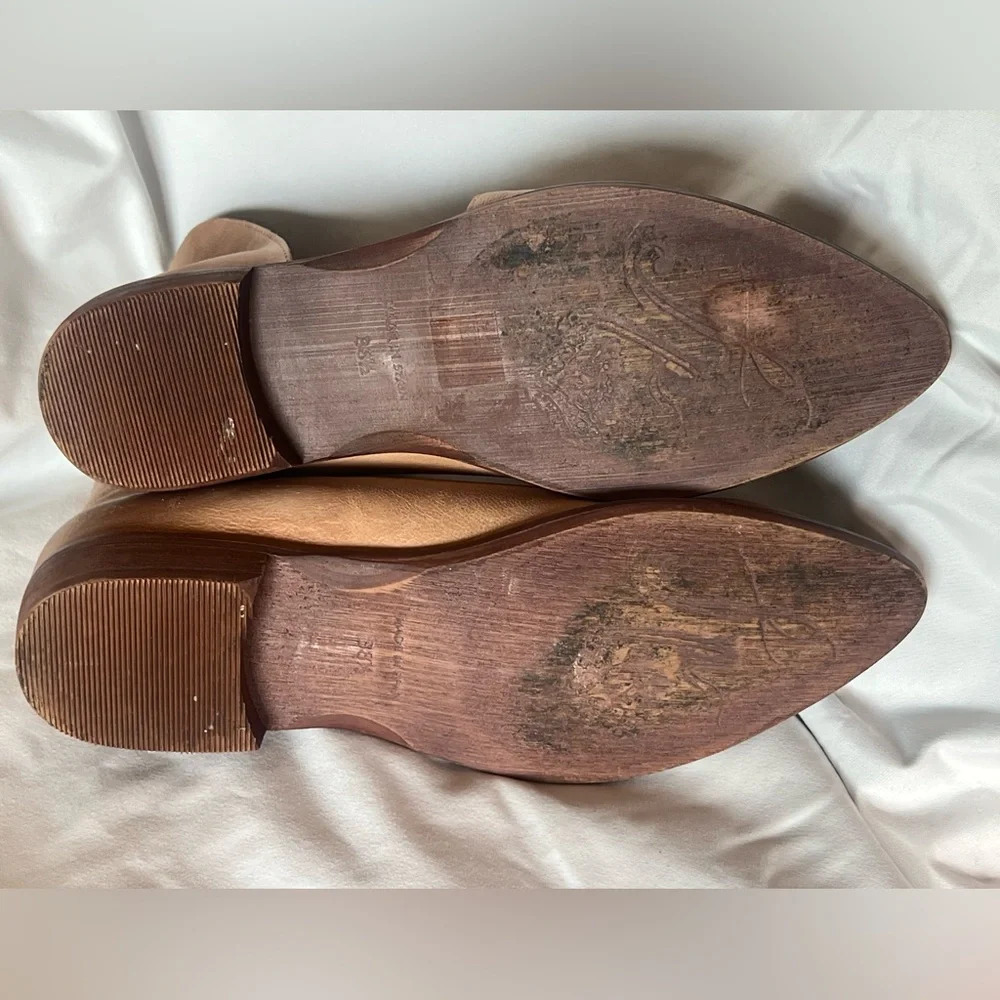 Free People Beige/Tan Suede Pointed-Toe Flats - Picture 7 of 10